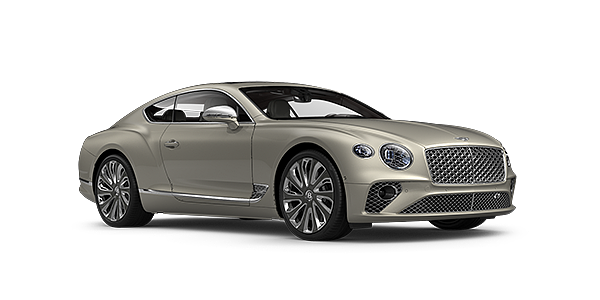 Bentley Padova Bentley GT Mulliner coupe in White Sand paint front 34